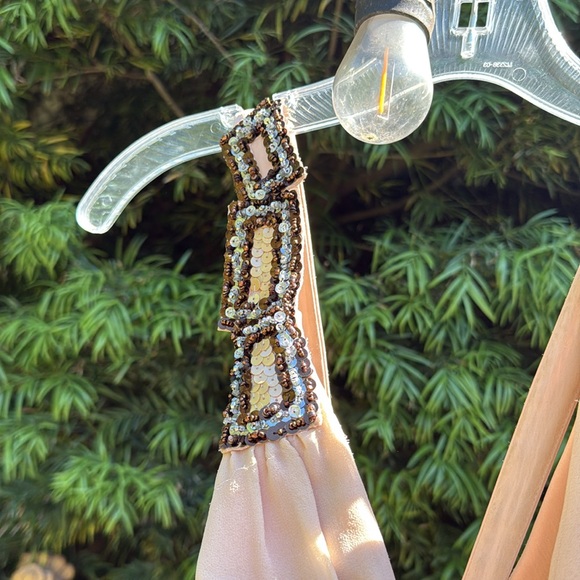 Mandalay Champagne  blush Halter Maxi Dress - Picture 12 of 13